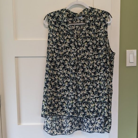 Spense Daisy Print Tunic Tank 2X - Picture 2 of 8